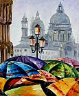 Leonid Afremov RAINY DAY IN VENICE
